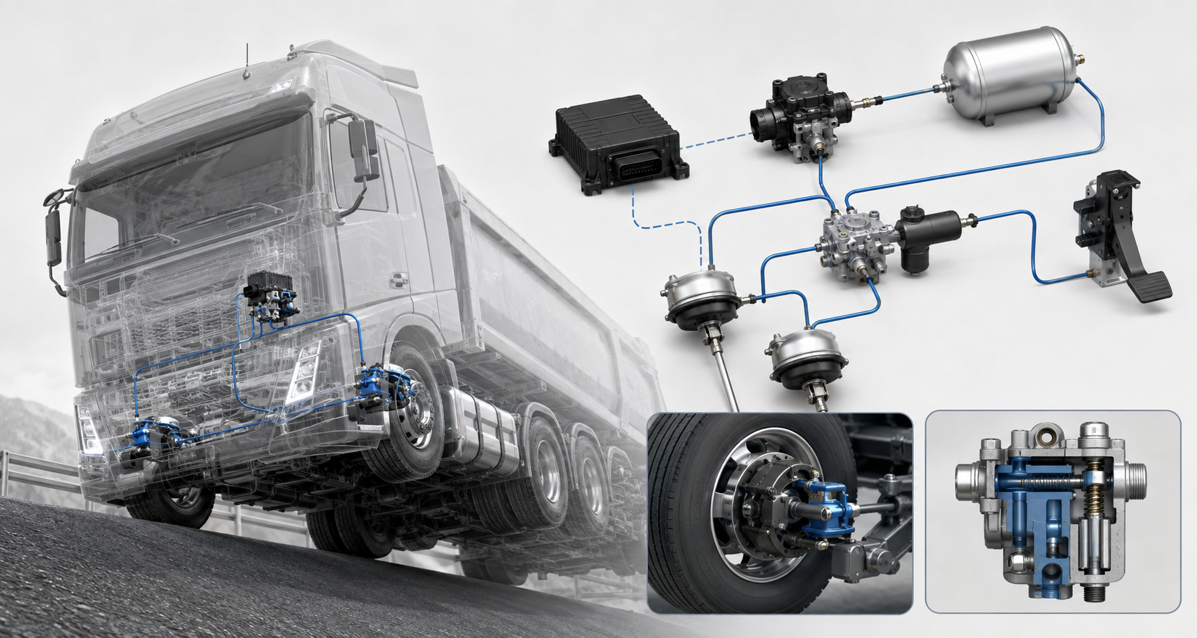 Case Engenharia de sistema pneumático e CAD para fabricante global de caminhões